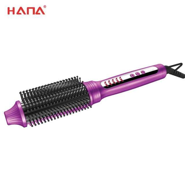 Quality new product professional salon hair curler brush straightener
