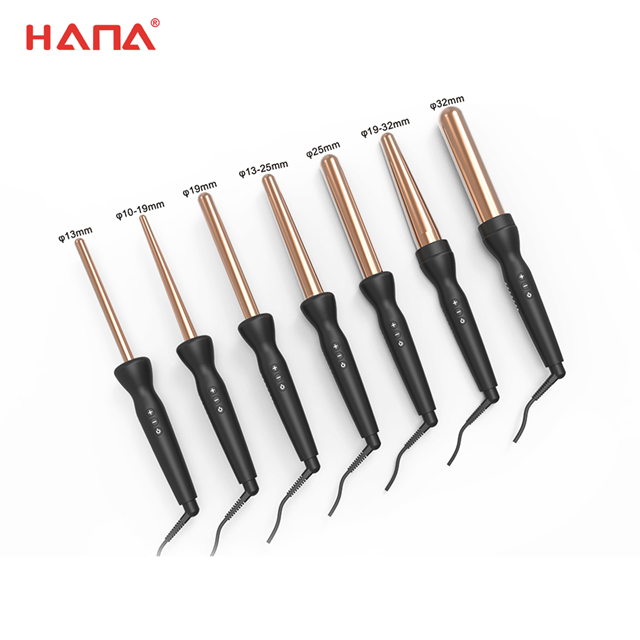 Single tube ceramic glaze pear flower cone electric curly hair Hair styling tool conical curling